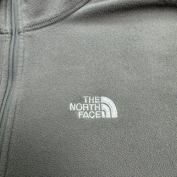 The North Face TKA 100 Glacier 1/4 Zip Fleece Jacket Men Large Gray Outdoor Hike - Picture 4 of 15